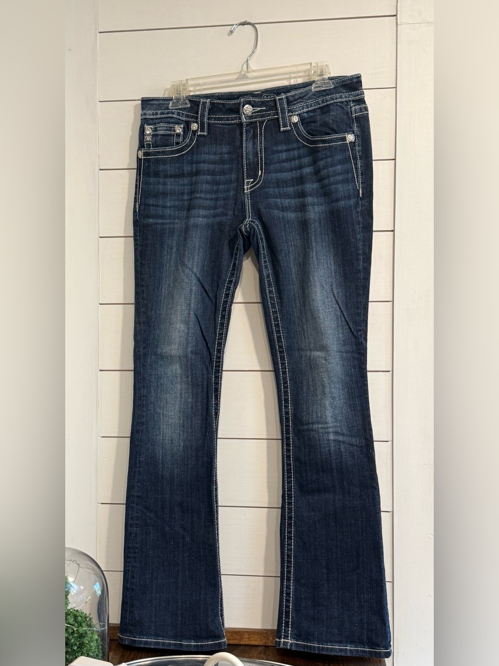 Miss Me Cow Print Boot Jeans